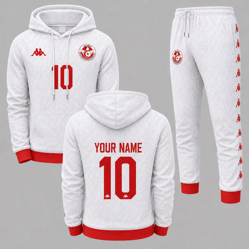 Tunisia 2026 World Cup Away Hoodie Jogger Set PVT03