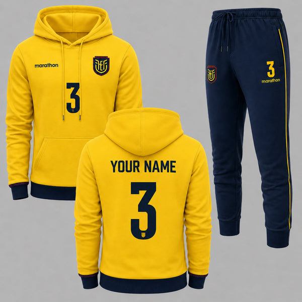 Ecuador 2026 World Cup Home Hoodie Jogger Set PVT03