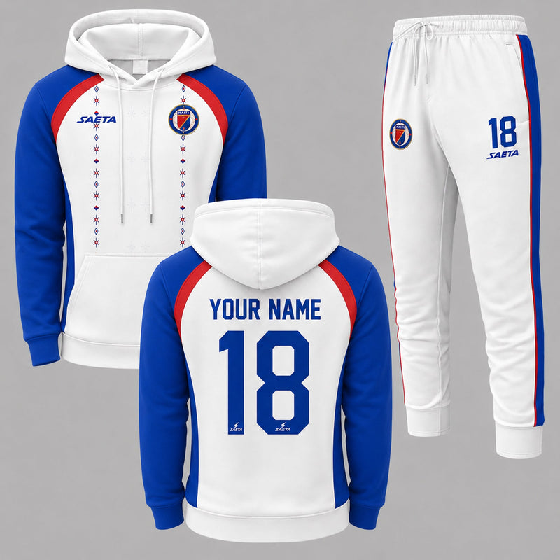 Haiti 2026 World Cup Away Hoodie Jogger Set PVT03