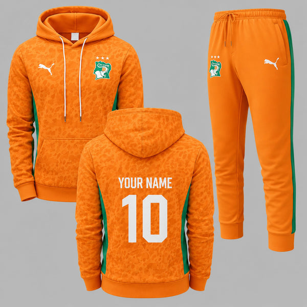 Ivory Coast 2026 World Cup Home Hoodie Jogger Set PVT03