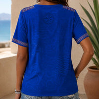 Cape Verde World Cup 2026 Heritage Women V-neck Shirt