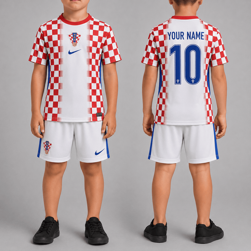 Croatia World Cup 2026 Home Kits For Kid