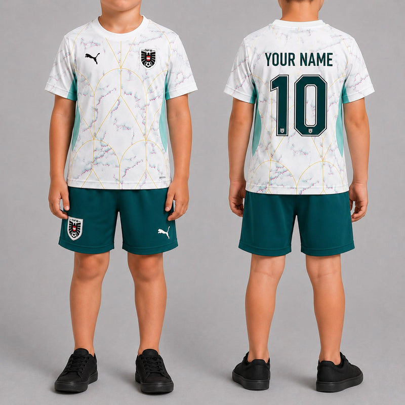 Austria World Cup 2026 Away Kits For Kid