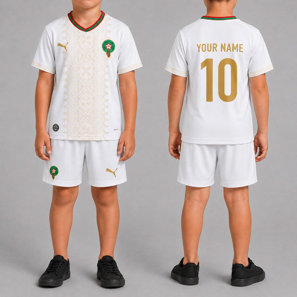 Morocco World Cup 2026 Away Kits For Kid