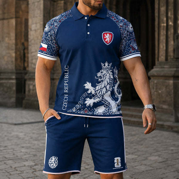 Czech Republic World Cup 2026 Polo Short Set PVT015