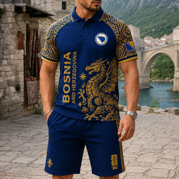 Bosnia and Herzegovina World Cup 2026 Polo Short Set PVT015