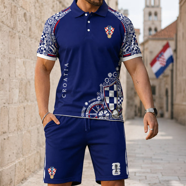 Croatia World Cup 2026 Polo Short Set PVT015