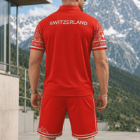 Switzerland World Cup 2026 Polo Short Set PVT015