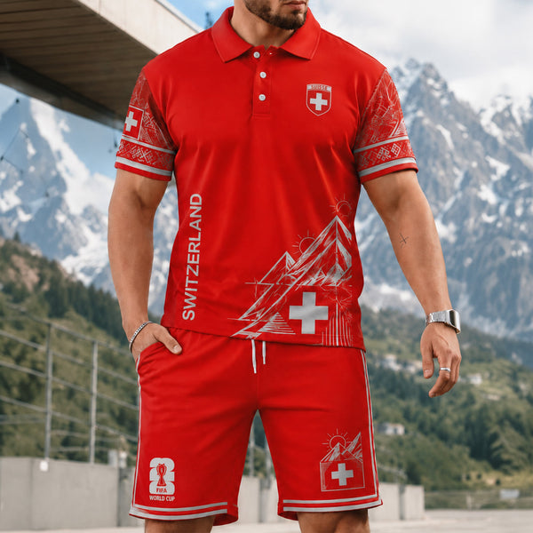 Switzerland World Cup 2026 Polo Short Set PVT015