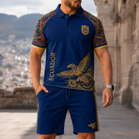 Ecuador World Cup 2026 Polo Short Set PVT015