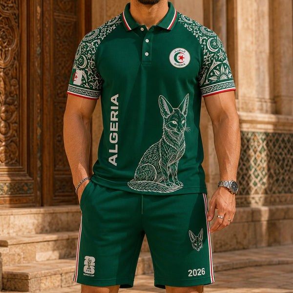 Algeria World Cup 2026 Polo Short Set PVT015