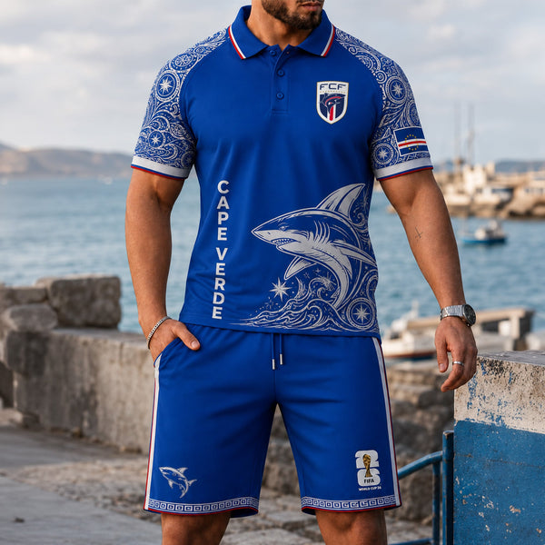 Cape Verde World Cup 2026 Polo Short Set PVT015
