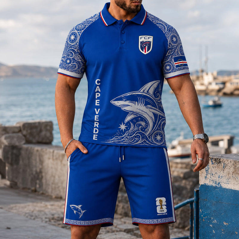 Cape Verde World Cup 2026 Polo Short Set PVT015
