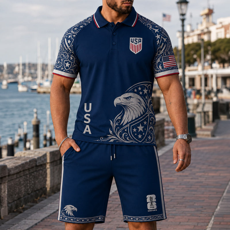 United States World Cup 2026 Polo Short Set PVT015