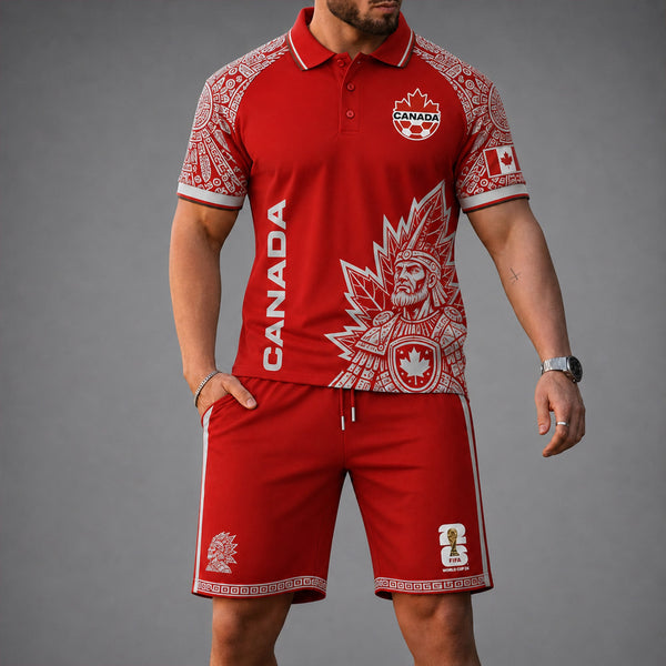 Canada World Cup 2026 Polo Short Set PVT015