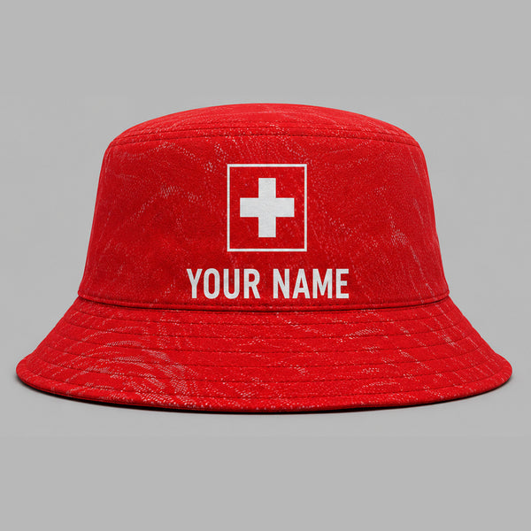 Switzerland Home FIFA World Cup 2026 Bucket Hat PVT019