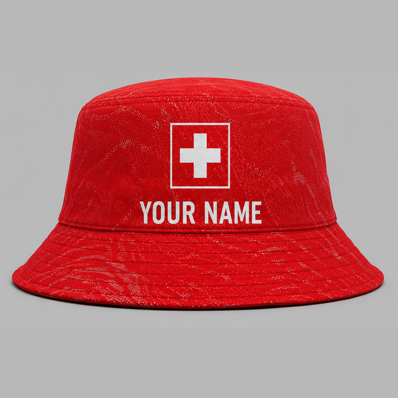 Switzerland Home FIFA World Cup 2026 Bucket Hat PVT019