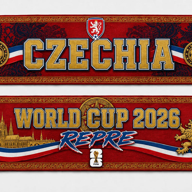 Czech Republic World Cup 2026 Scarf PVT020