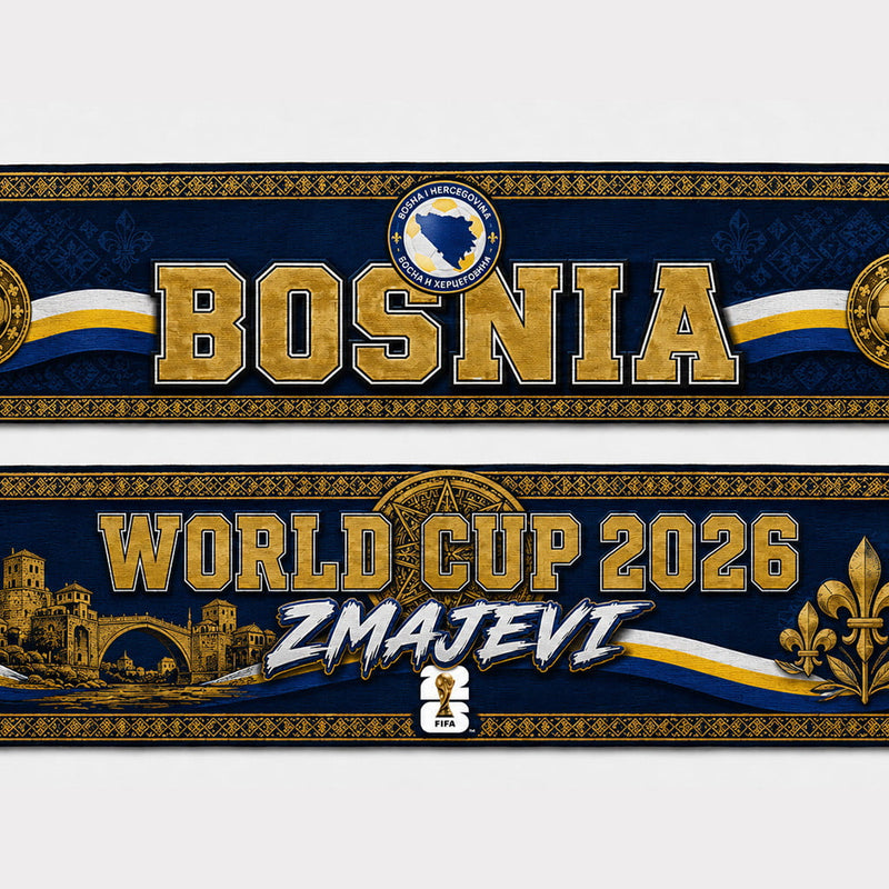 Bosnia and Herzegovina World Cup 2026 Scarf PVT020