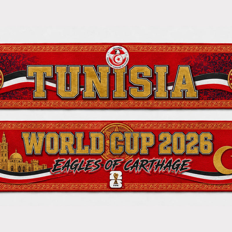 Tunisia World Cup 2026 Scarf PVT020
