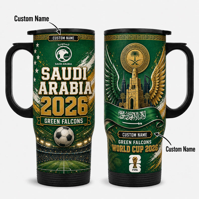 Saudi Arabia World Cup 2026 Travel Tumbler PVT021