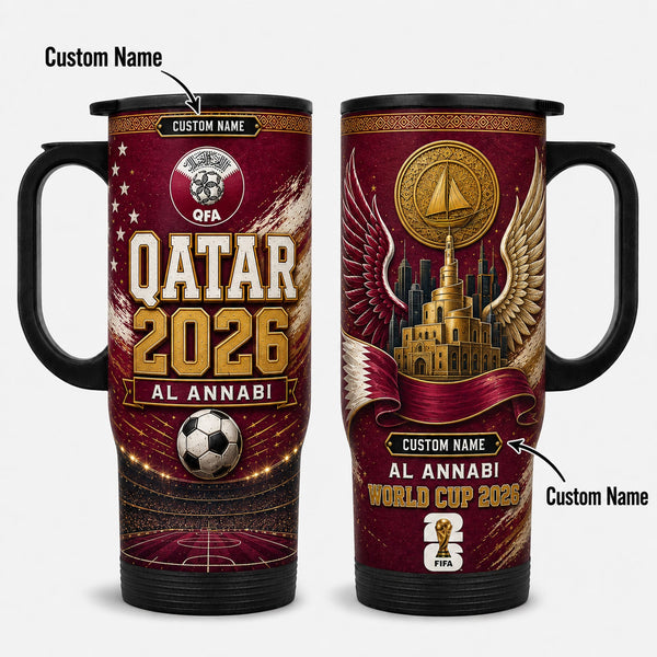 Qatar World Cup 2026 Travel Tumbler PVT021