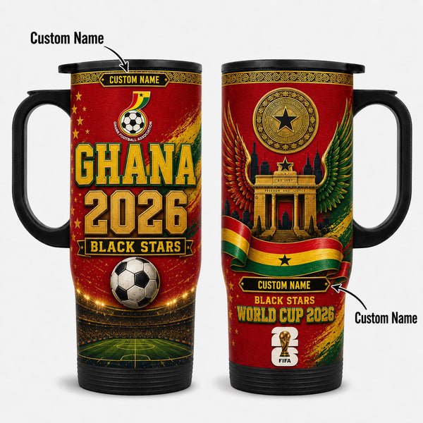 Ghana World Cup 2026 Travel Tumbler PVT021