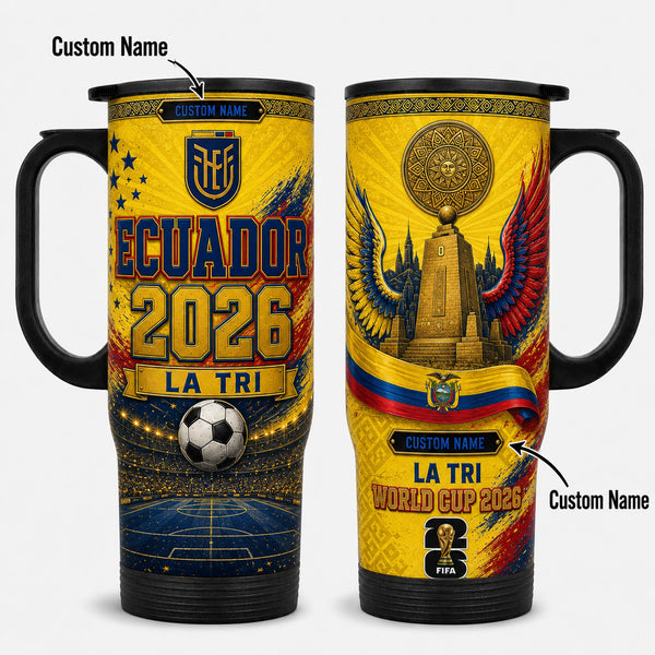 Ecuador World Cup 2026 Travel Tumbler PVT021