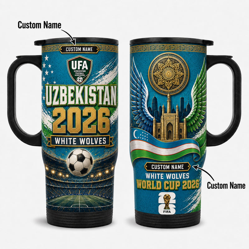 Uzbekistan World Cup 2026 Travel Tumbler PVT021