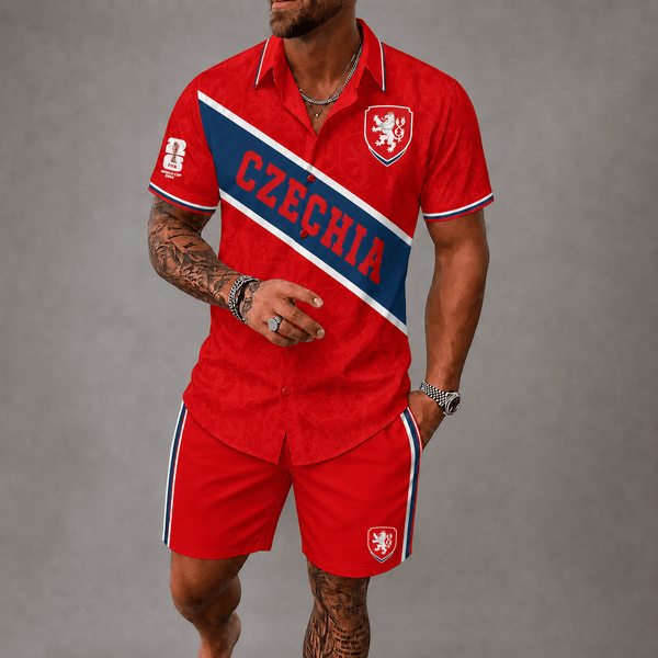 Czech Republic World Cup 2026 Hawaii Short Set PVT023