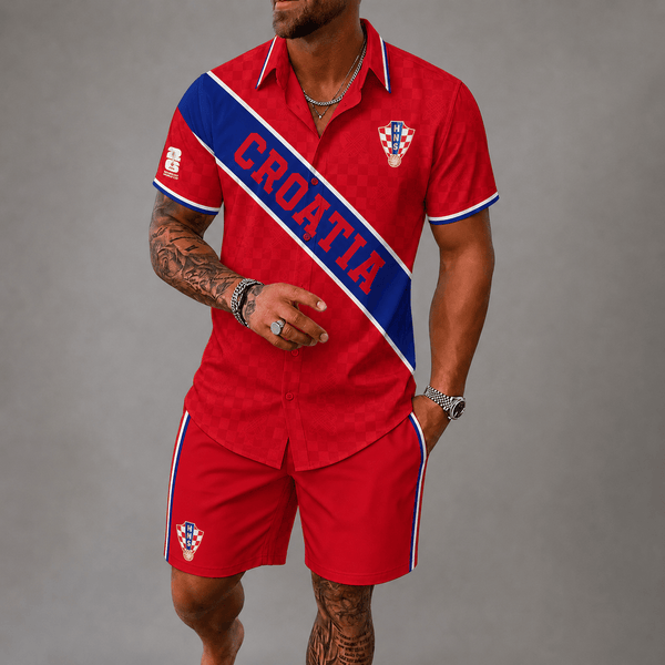 Croatia World Cup 2026 Hawaii Short Set PVT023