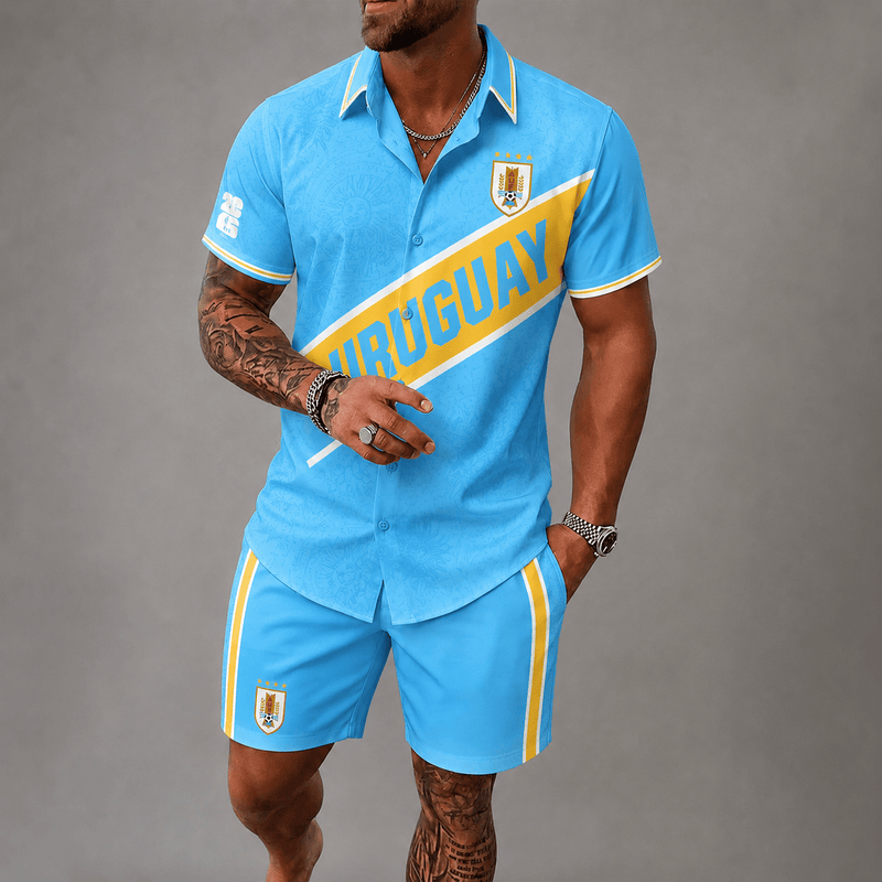 Uruguay World Cup 2026 Hawaii Short Set PVT023