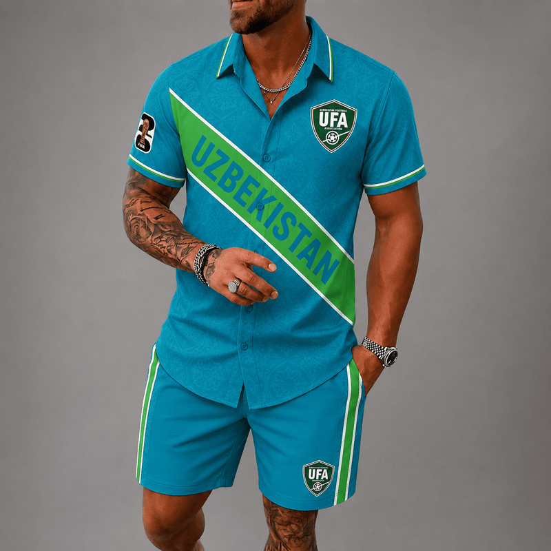 Uzbekistan World Cup 2026 Hawaii Short Set PVT023