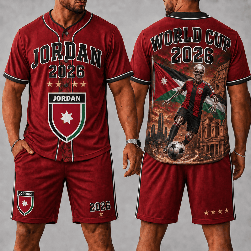 Jordan WC 26 Skull Jersey Shorts Set