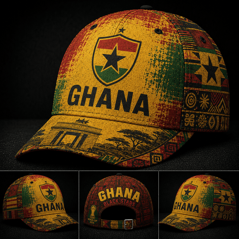 Ghana WC26 Vintage National Classic Cap