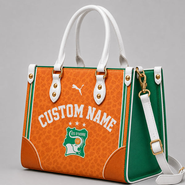 Ivory Coast World Cup 2026 Custom Leather Bag PVT028