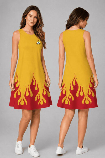 Ghana World Cup 2026 Summer Dress Flame Dress